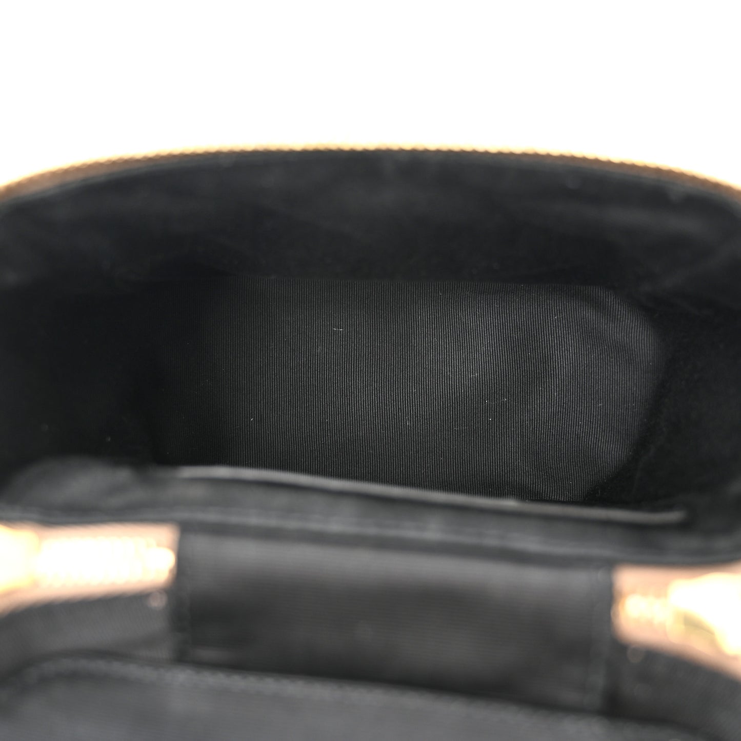 Grain de Poudre Quilted 80's Vanity Bag Dark Beige