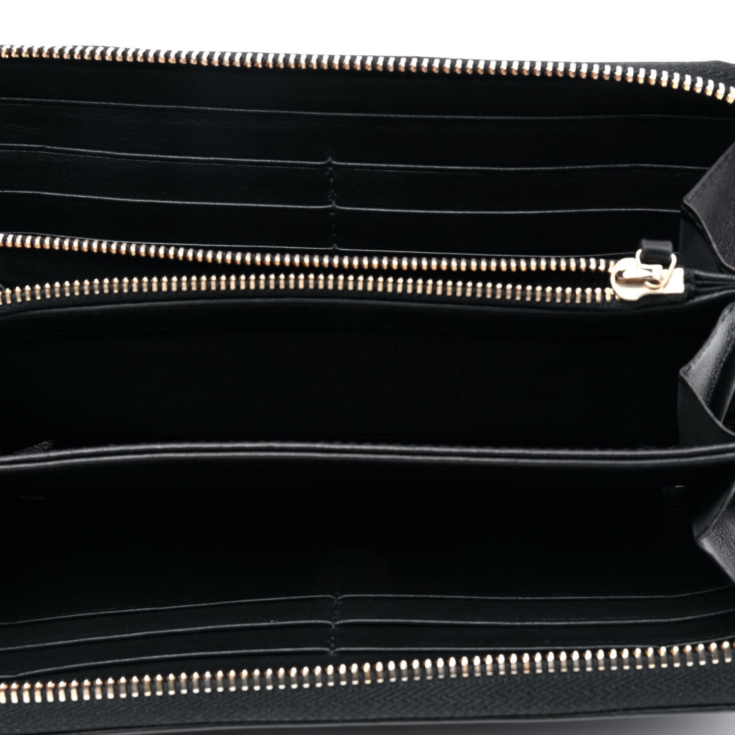 Guccissima Signature Microguccissima Bree Zip Around Wallet Black