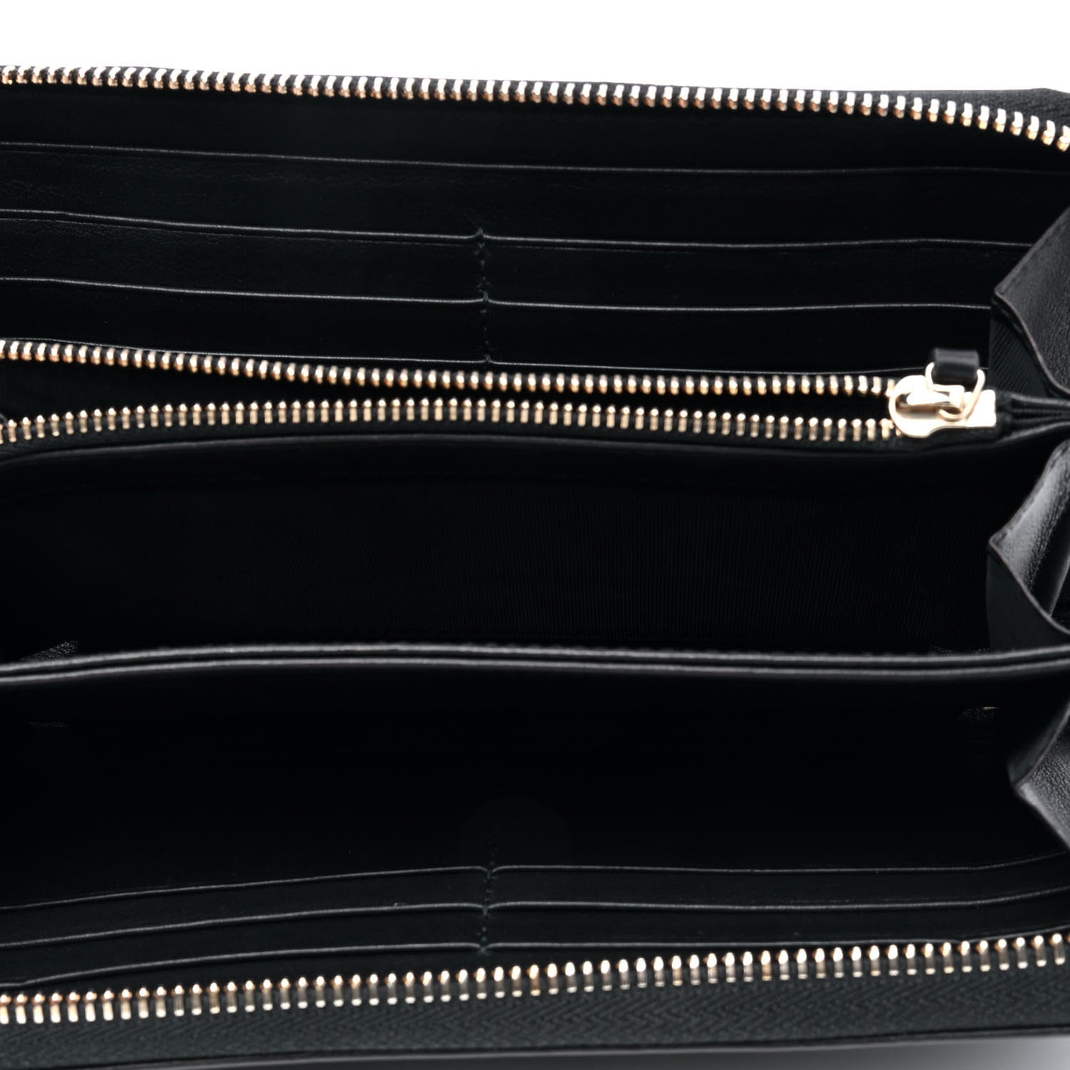 Gucci Guccissima Signature Microguccissima Bree Zip Around Wallet Black 3 of 4