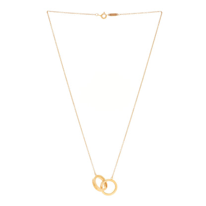 Tiffany 18K Yellow Gold 1837 Interlocking Circles Pendant Necklace 3 of 5