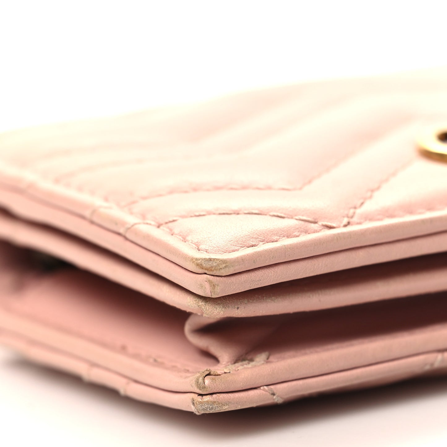 Calfskin Matelasse GG Marmont Card Case Wallet Perfect Pink