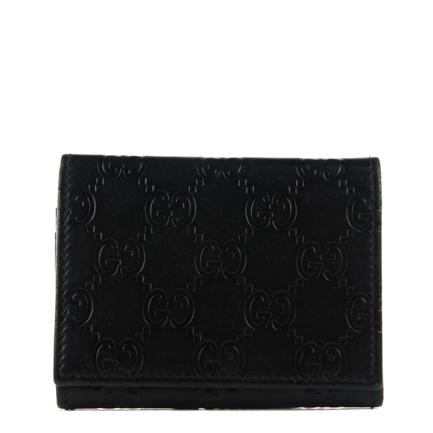 Guccissima Card Case Black