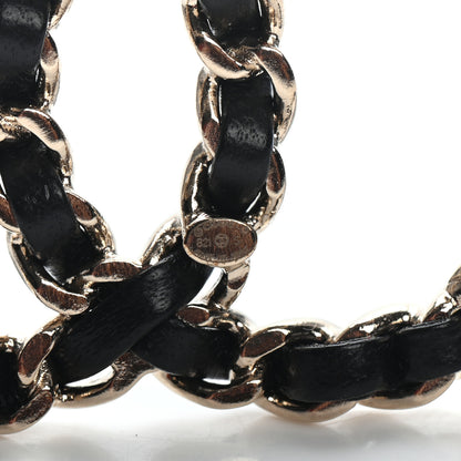 Chanel Lambskin Chain CC Brooch Black Gold 4 of 4