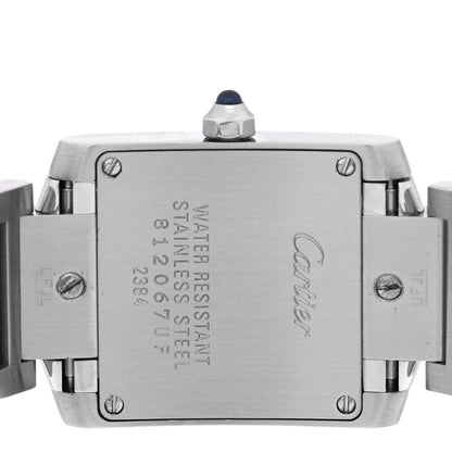 Cartier Stainless Steel 20mm Tank Francaise Quartz Watch 4 of 5