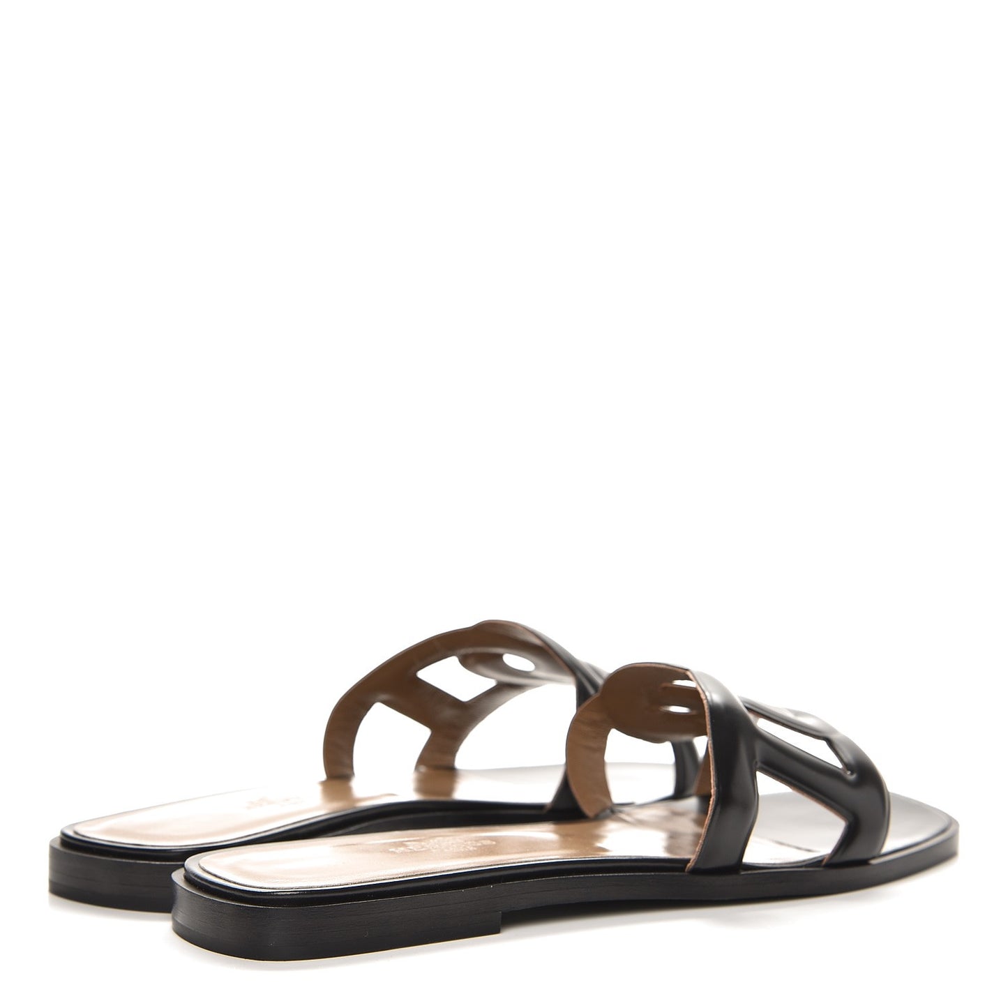 Calfskin Omaha Sandals 38 Black