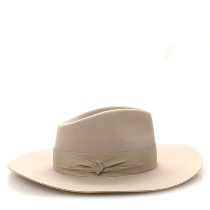 Hermes Rabbit Felt Coeur Hat 56 Beige Perle 6 of 8