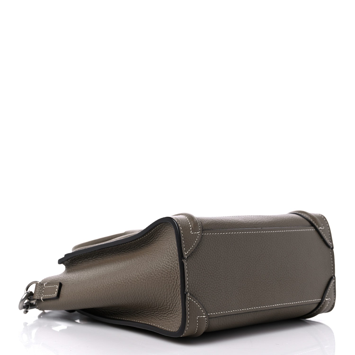 Celine Drummed Calfskin Nano Luggage Souris 4 of 9