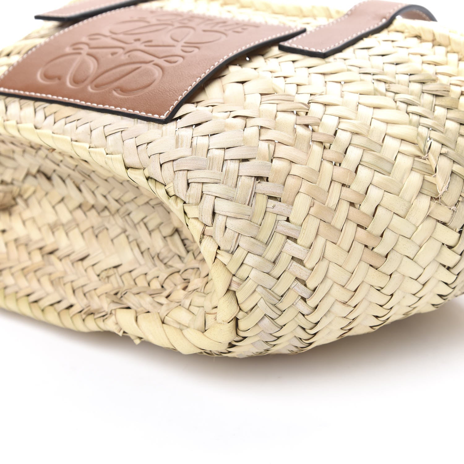 Loewe Raffia Small Basket Tote Bag Natural Tan 7 of 8