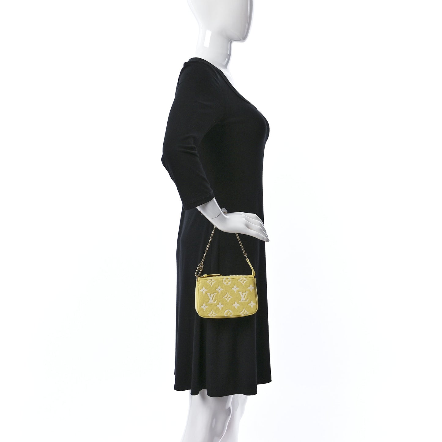 Empreinte Monogram Mini Pochette Accessories Lemon Curd Yellow