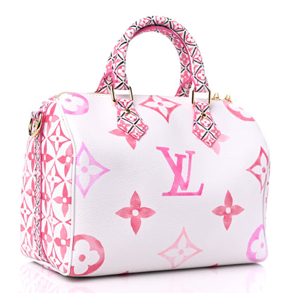 Louis Vuitton Monogram Giant By The Pool 2.0 Speedy Bandouliere 25 Rose 2 of 7