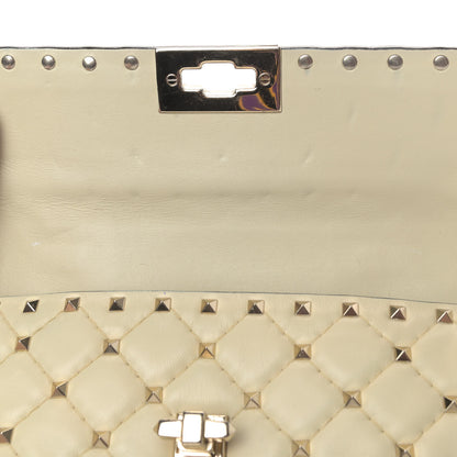 Valentino Garavani Nappa Small Rockstud Spike Shoulder Bag Light Ivory 5 of 9