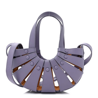 Bottega Veneta French Calfskin Shell Lavender 1 of 14