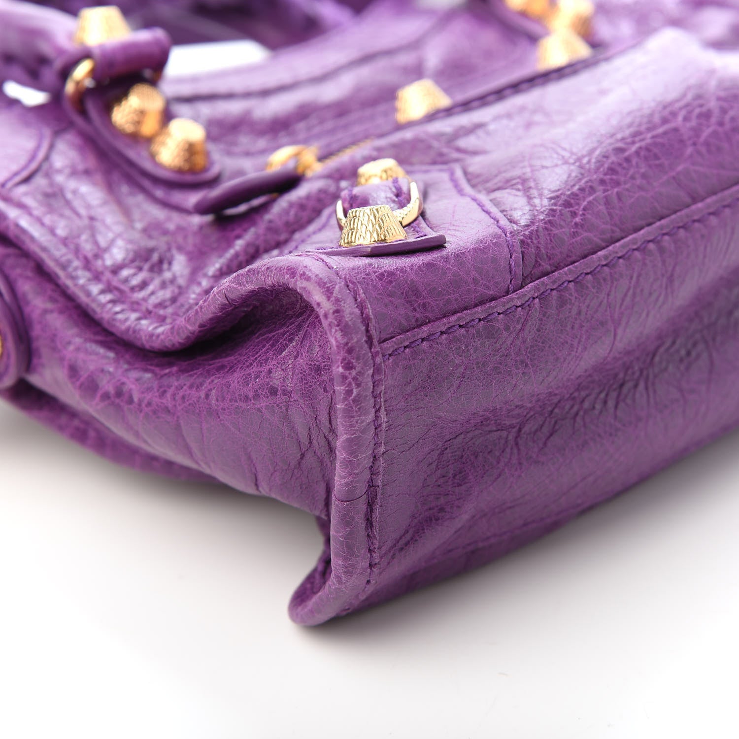 Balenciaga Agneau Giant 12 Gold Hardware Mini City Ultraviolet 8 of 9
