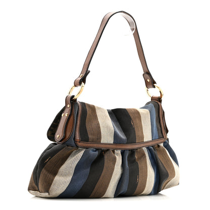 Fendi Pequin Large Chef Shoulder Bag Multicolor 3 of 13