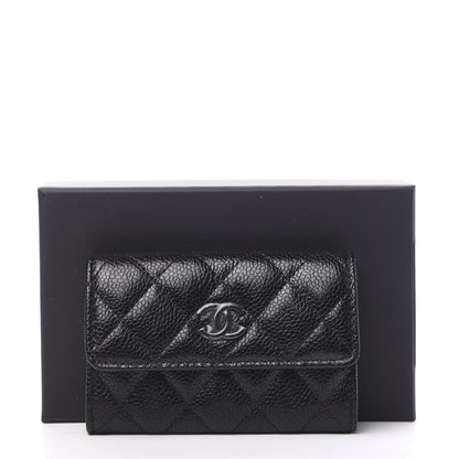 Chanel Caviar Quilted Flap Card Holder Black 8 of 8