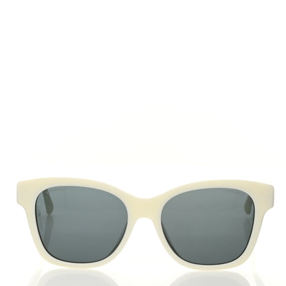 Chanel Acetate Polarized Pearl CC Square Sunglasses 5482-H-A White White 2 of 8