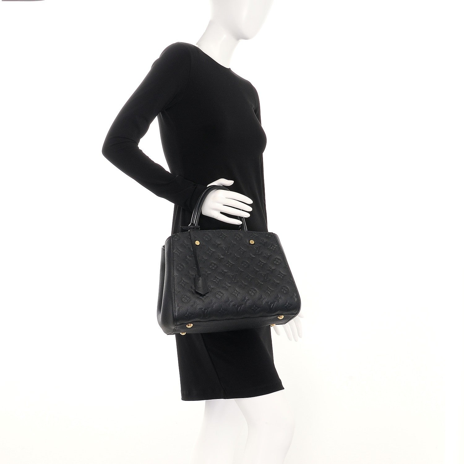 Louis Vuitton Empreinte Montaigne MM Black 3 of 10