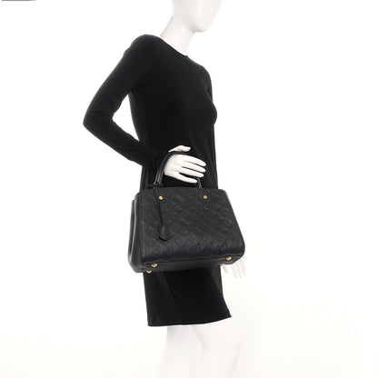 Louis Vuitton Empreinte Montaigne MM Black 3 of 10