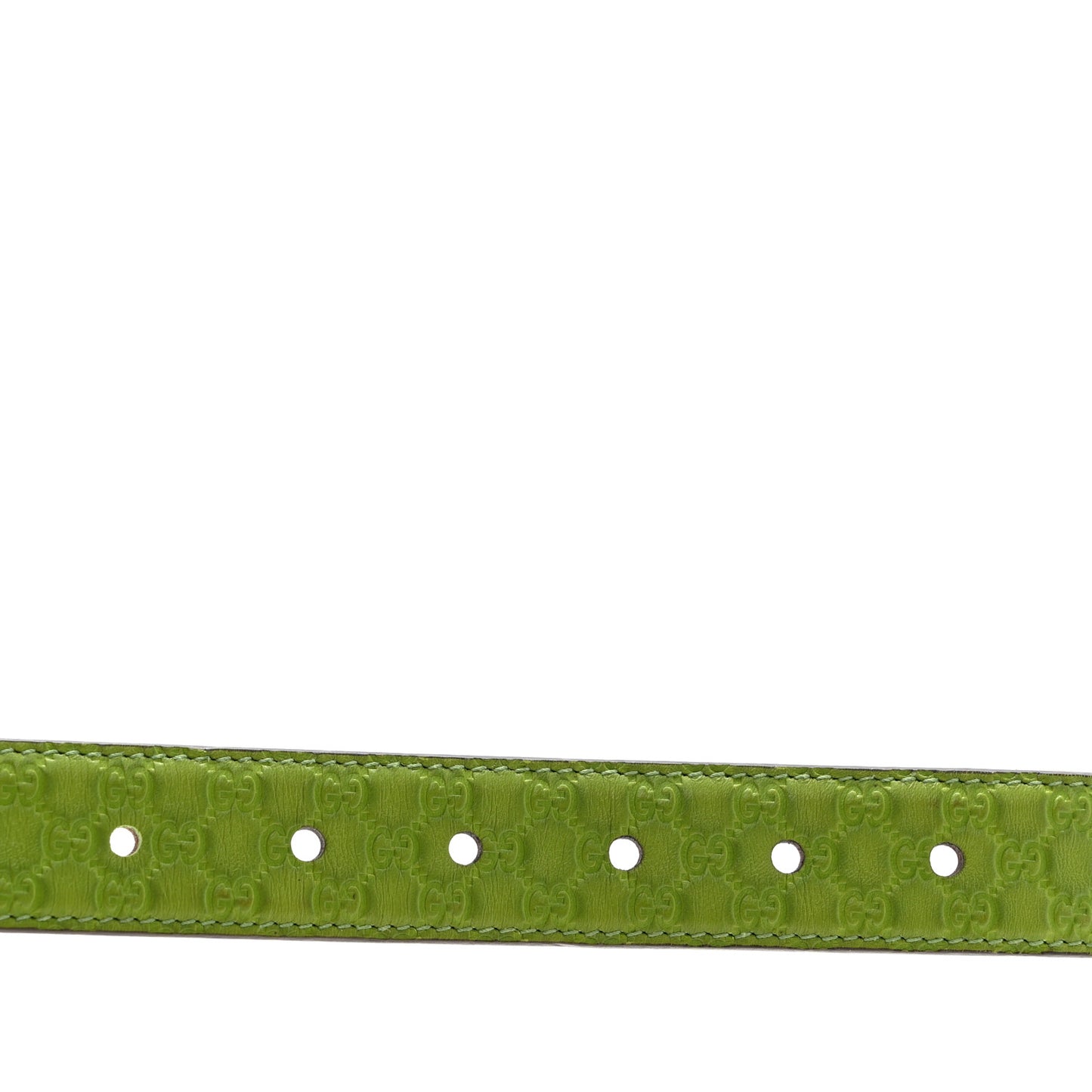 Microguccissima Calfskin Belt 90 36 Green