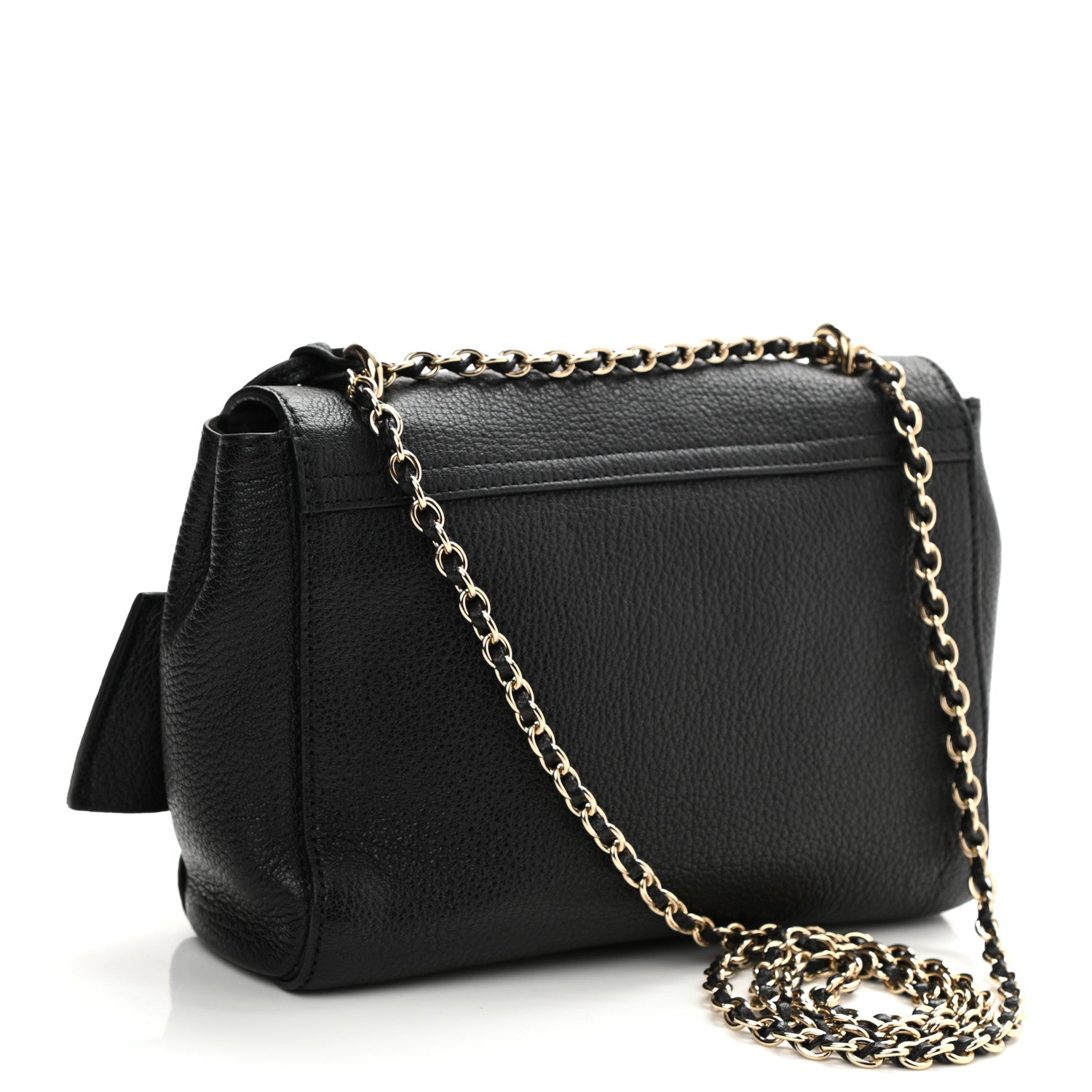 Mulberry Glossy Goatskin Small Lily Flap Black 3 of 12