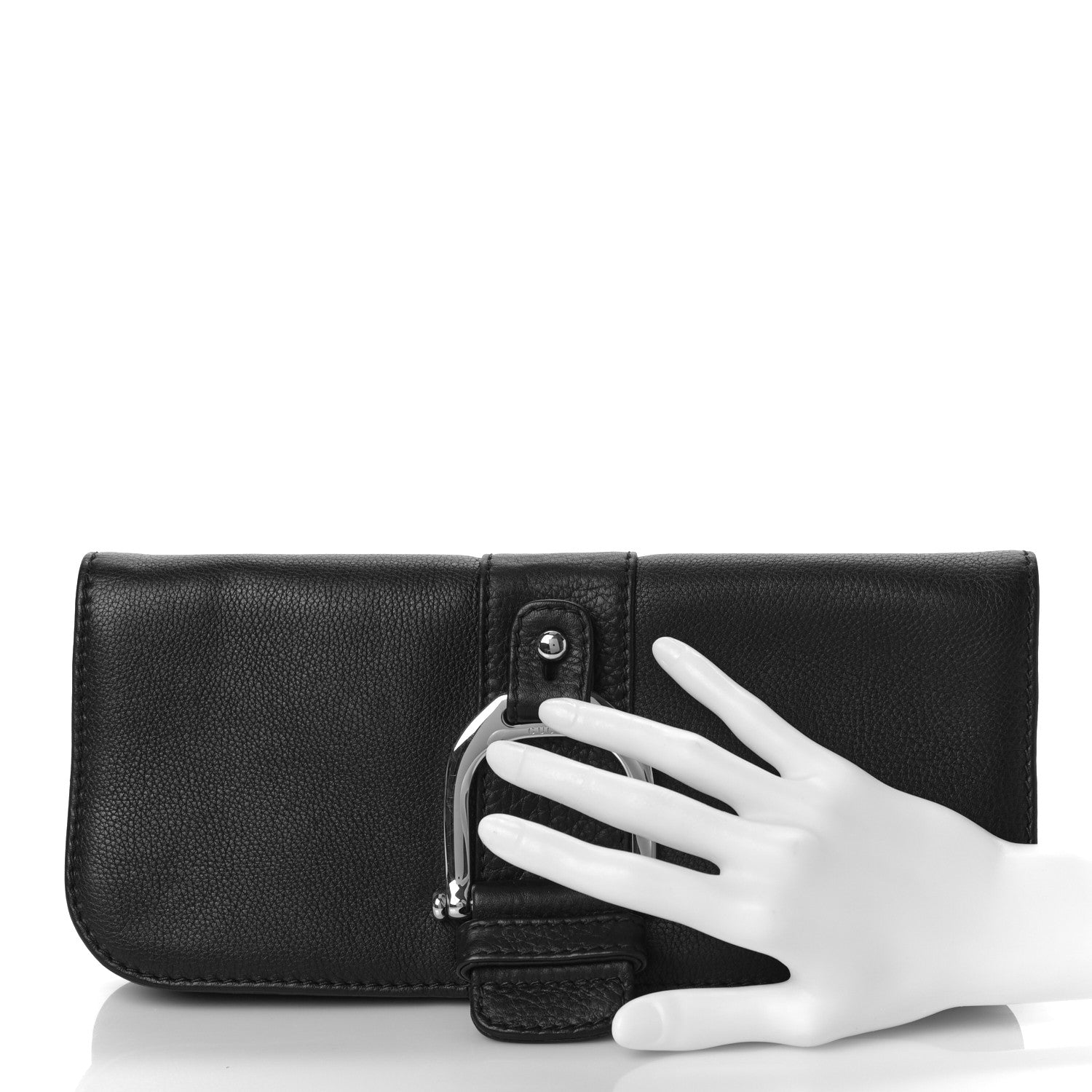 Gucci Calfskin Greenwich Clutch Black 2 of 10