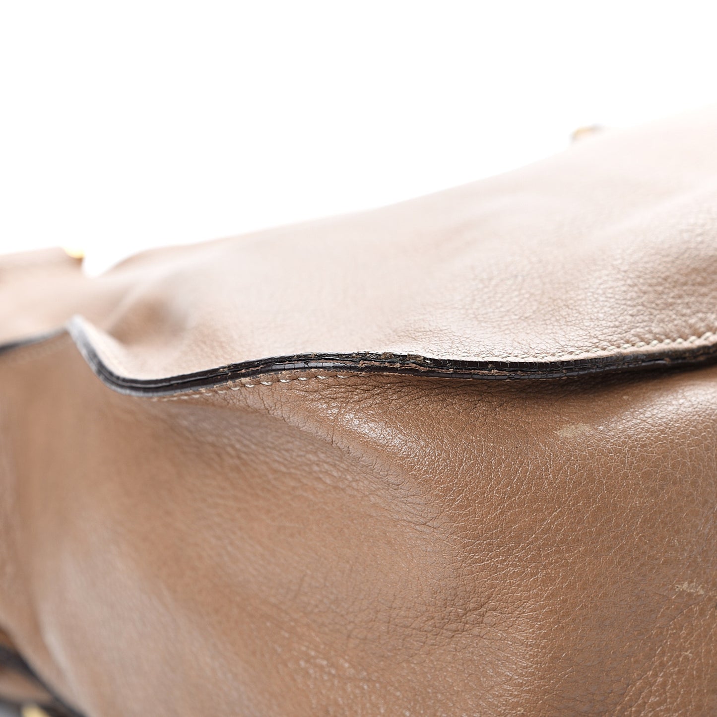 Calfskin Large Marcie Satchel Nut