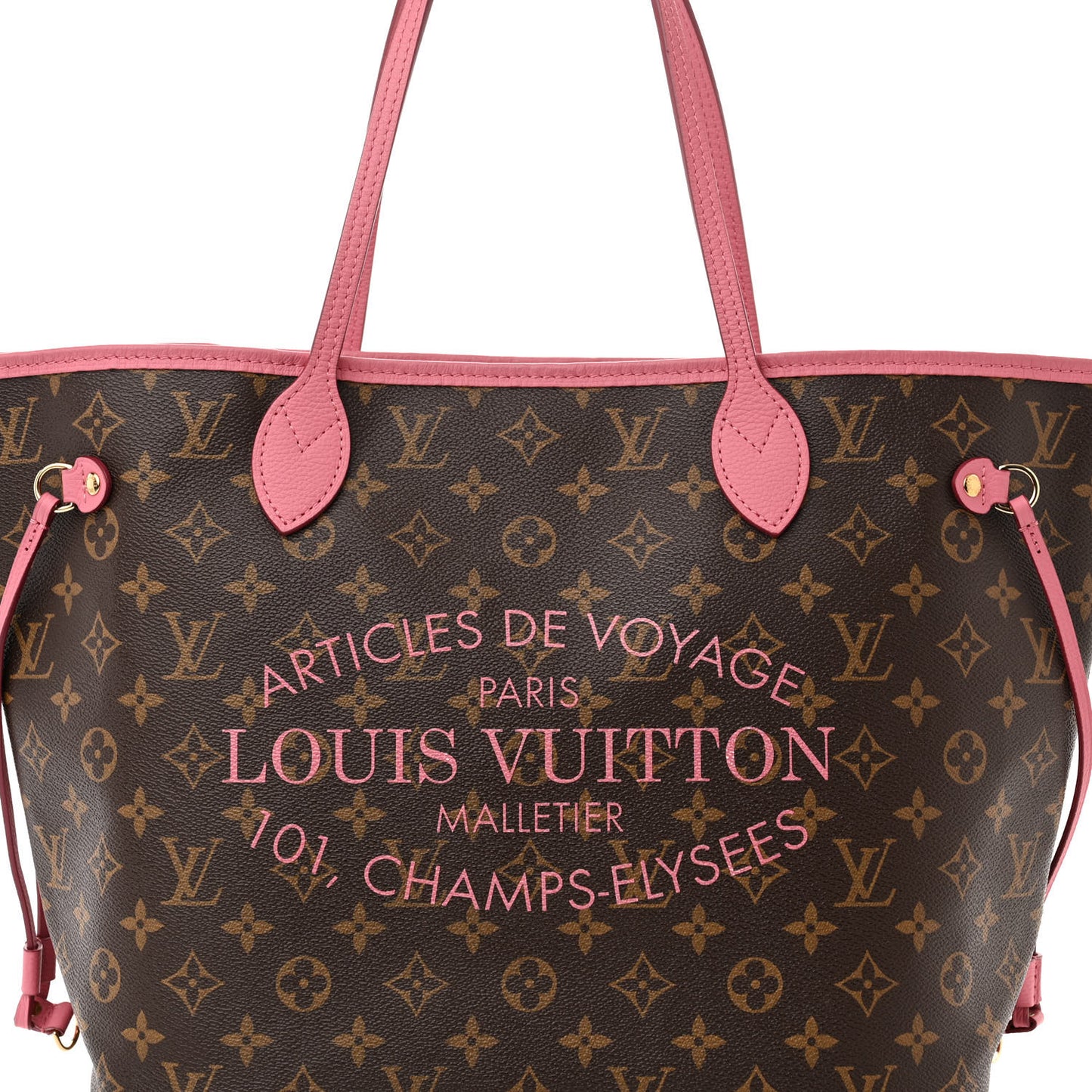 Monogram Articles de Voyage Ikat Neverfull MM Rose Velours