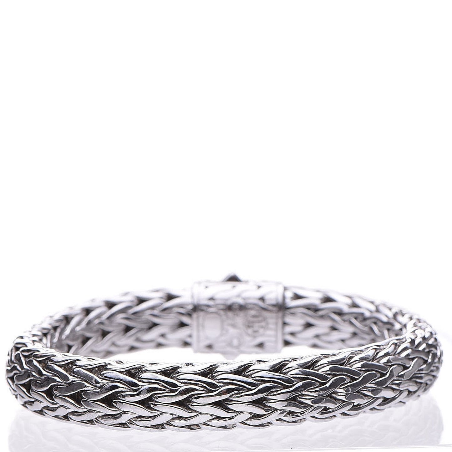 Sterling Silver Black Sapphire Classic Chain Bracelet M