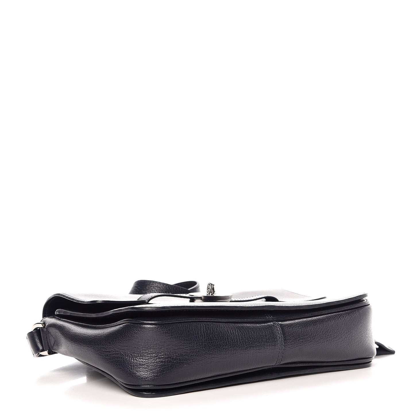 Shiny Goatskin Bayswater Shoulder Bag Midnight