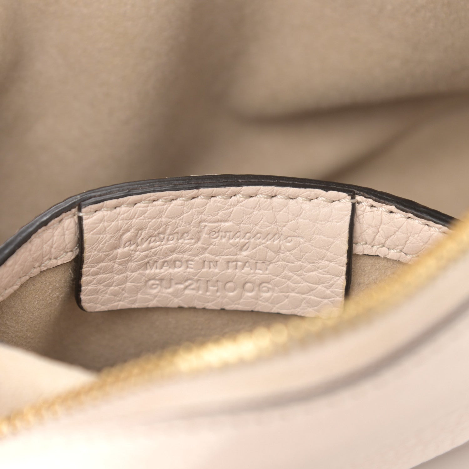 Salvatore Ferragamo Calfskin City Goncho Crossbody Camera Bag Ivory 7 of 16