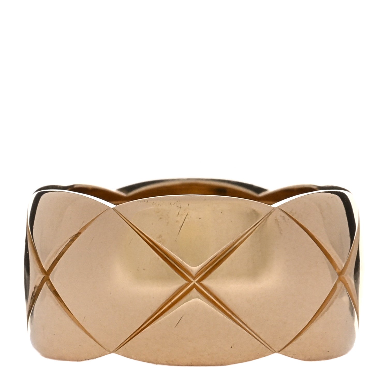 Chanel 18K Yellow Gold Large Coco Crush Ring 56 7.75 56 7.5 1 of 5