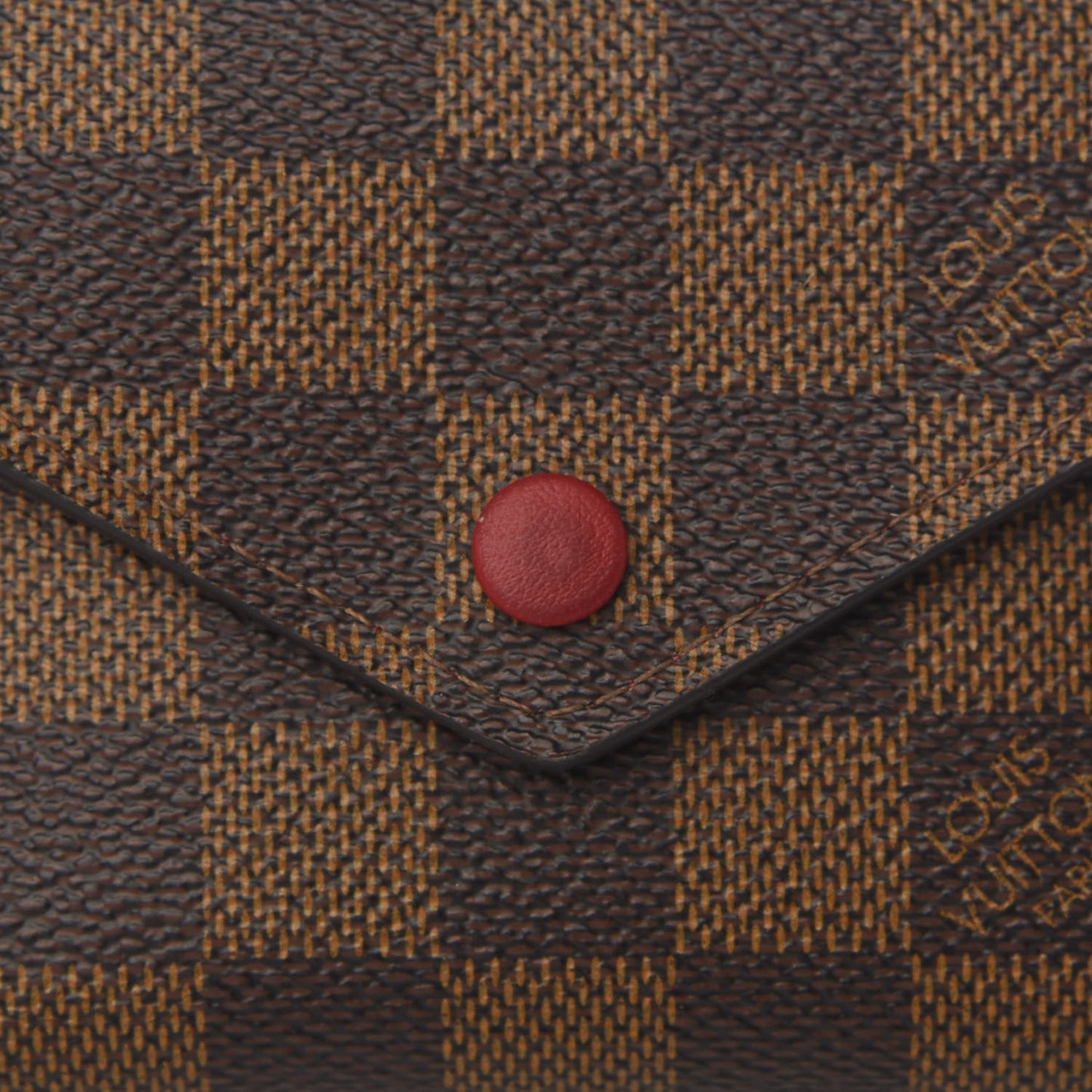 Damier Ebene Victorine Wallet Red