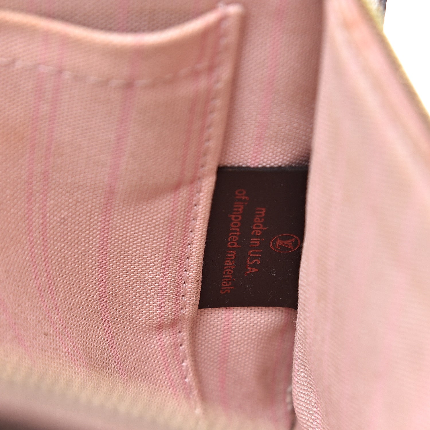 Louis Vuitton Damier Ebene Neverfull MM GM Pochette Rose Ballerine 7 of 13
