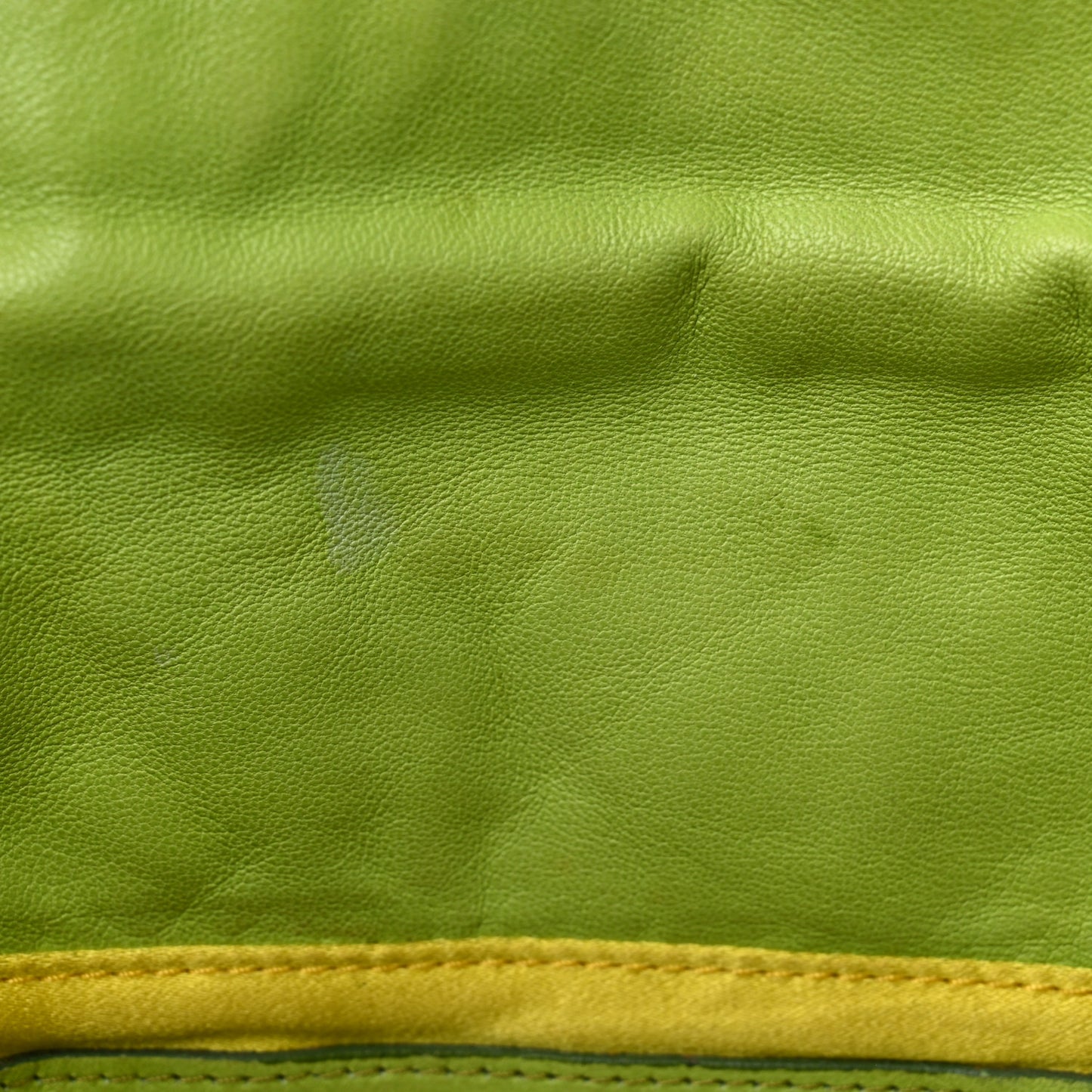 Knit Calf Hair Beaded Baguette Green