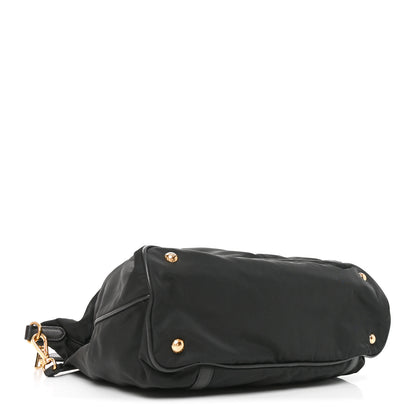 Prada Tessuto Nylon Saffiano Tote Black 4 of 9