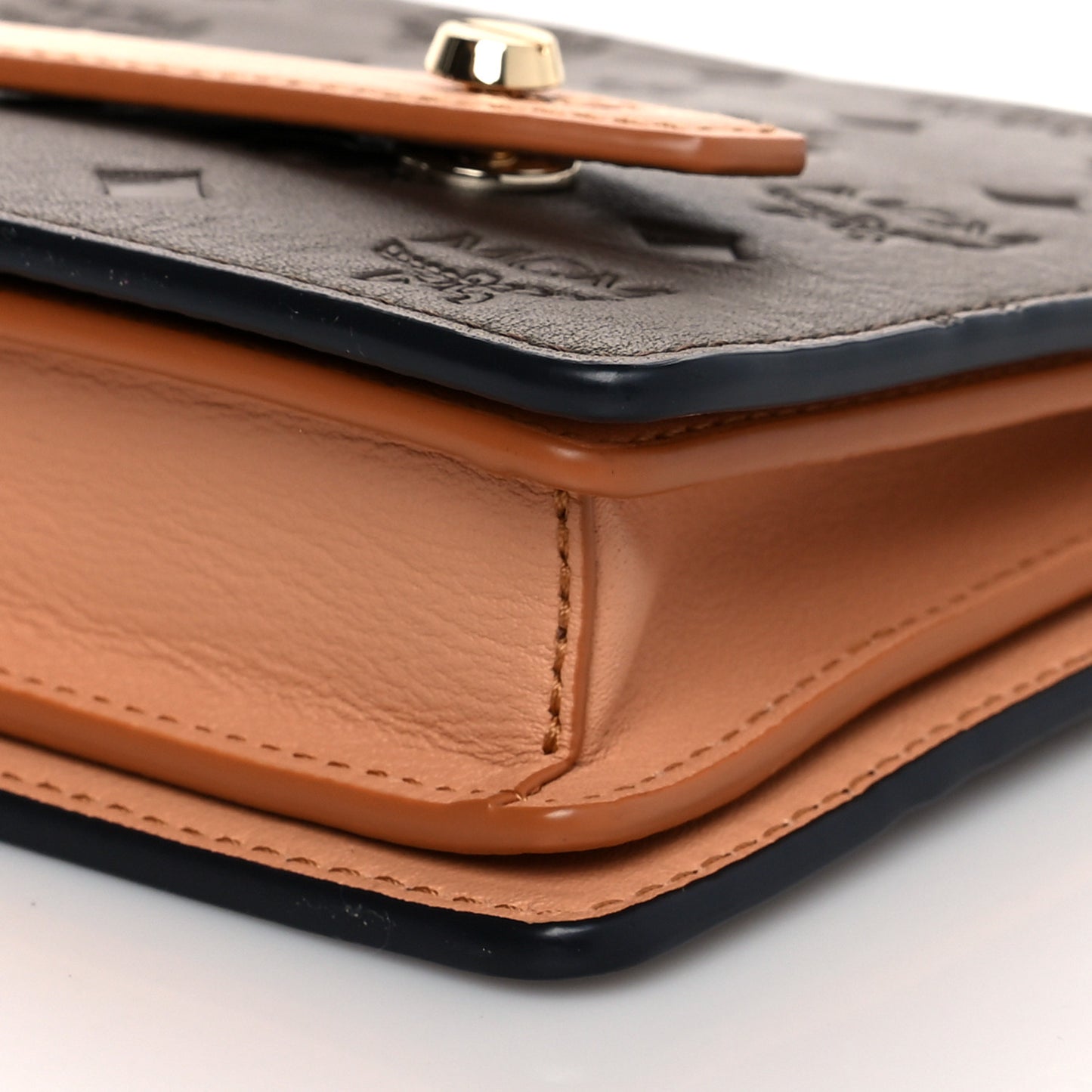 Calfskin Monogram Mini Klara Crossbody Bag Chessnut