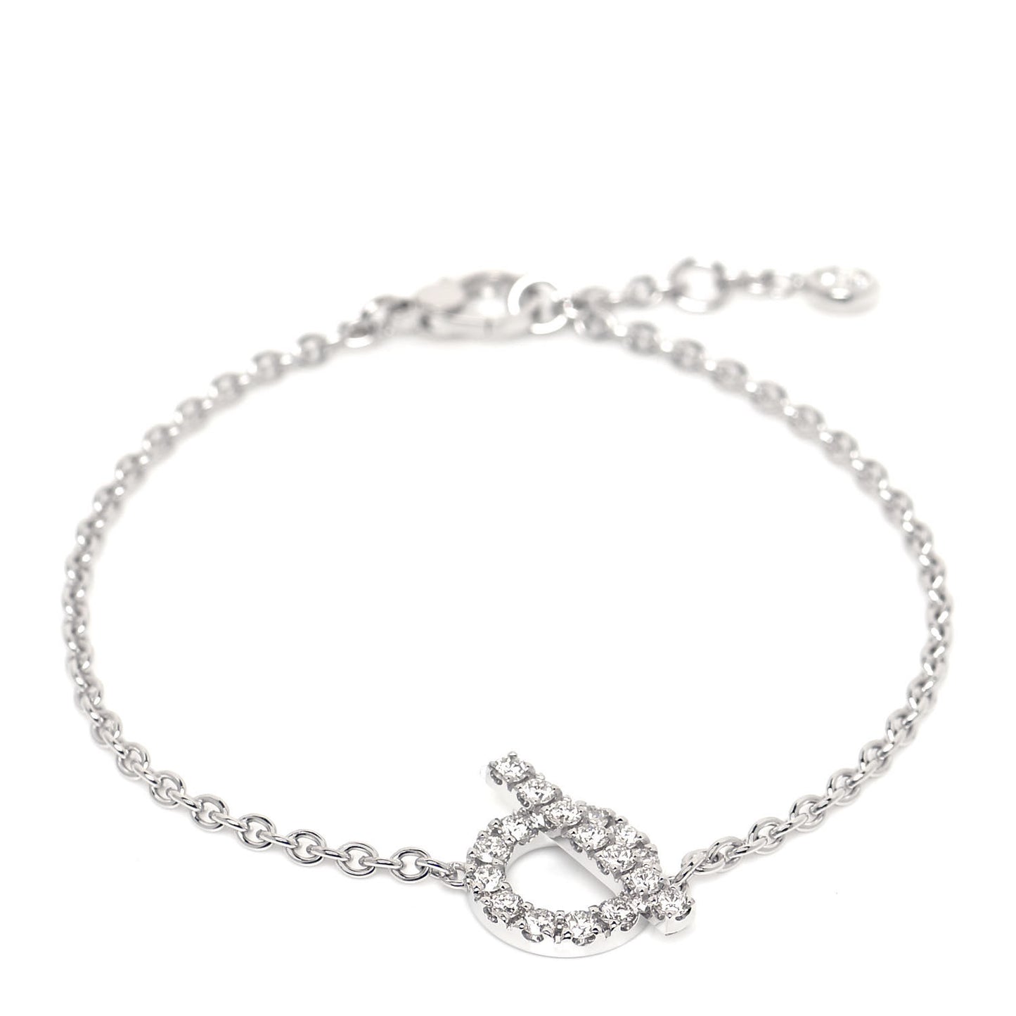 18K White Gold Diamond Finesse Bracelet ST