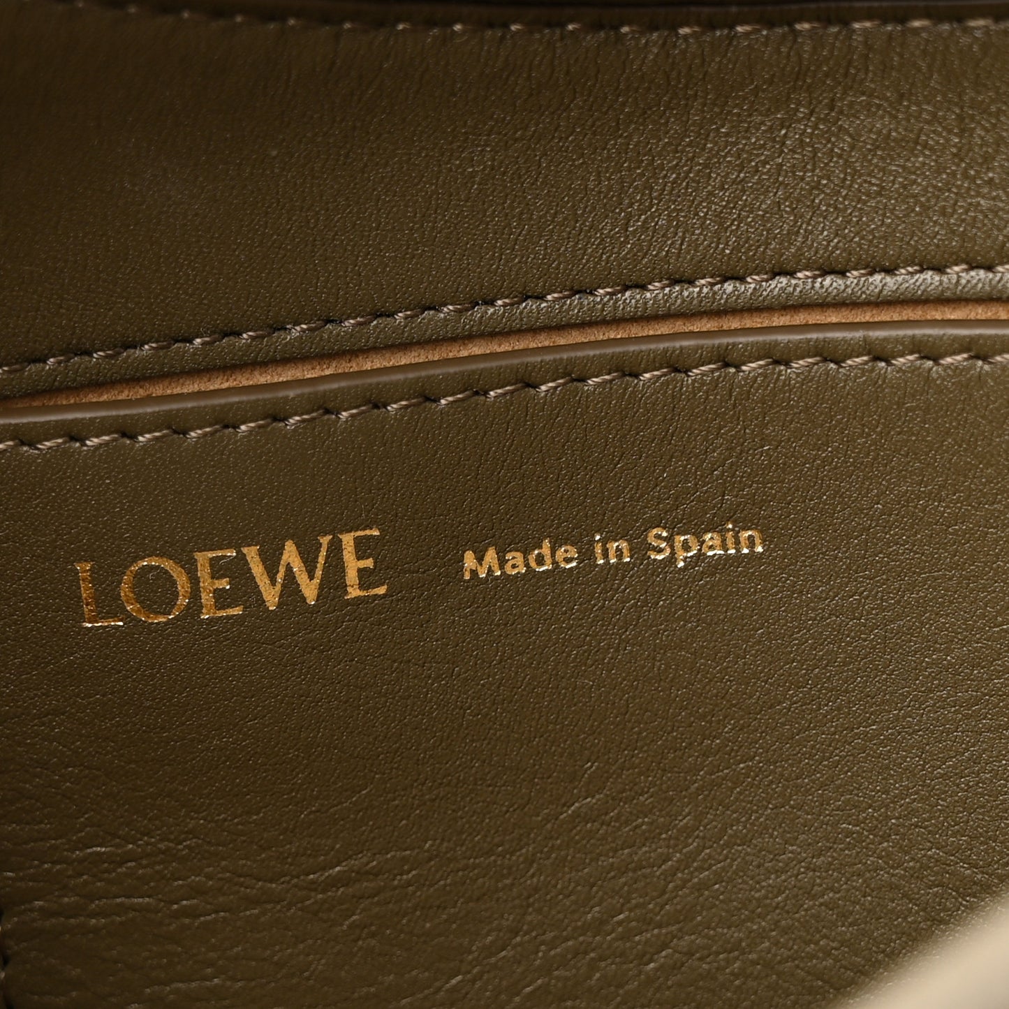 Shiny Nappa Calfskin Paseo Satchel Dark Khaki