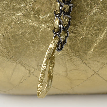 Chanel Metallic Aged Calfskin Quilted Small Gabrielle Bucket Gold 8 of 8