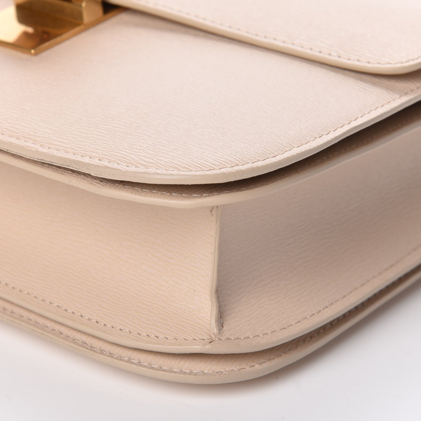 Liege Calfskin Medium Classic Box Flap Bag Powder