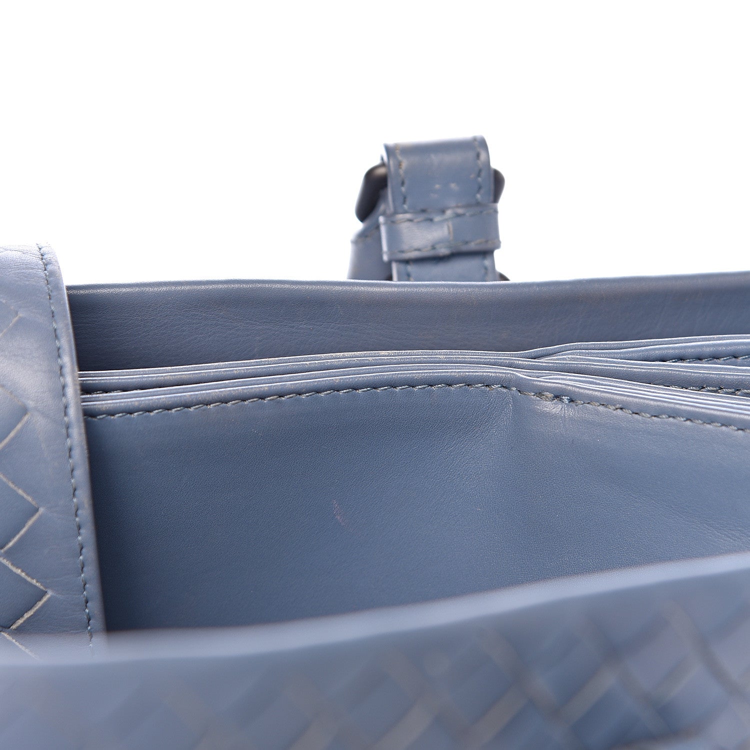 Bottega Veneta Nappa Intrecciato Medium Roma Tote Baltic Blue 12 of 23
