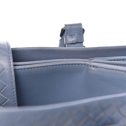 Bottega Veneta Nappa Intrecciato Medium Roma Tote Baltic Blue 12 of 23