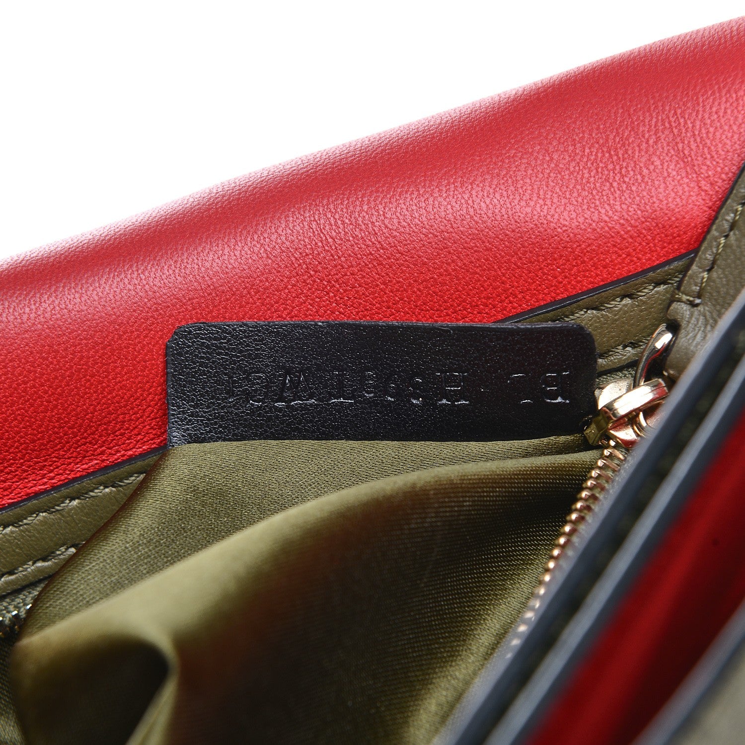 Valentino Garavani Nappa Canvas Camouflage Rockstud Wristlet Clutch Verde Rouge 7 of 10