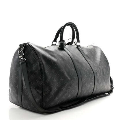 Louis Vuitton Monogram Eclipse Keepall Bandouliere 55 2 of 12
