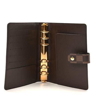 Louis Vuitton Damier Ebene Medium Ring Agenda Cover 5 of 6