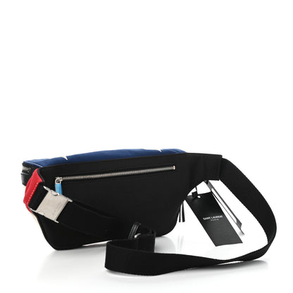 Saint Laurent Canvas Classic Belt Bag Red Blue White 3 of 9