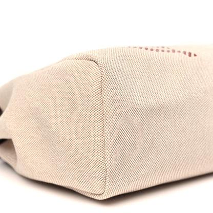 Hermes Vache Hunter Toile H Brides de Gala Herbag Zip Retourne 31 PM Cuivre Ecru Beige 10 of 12