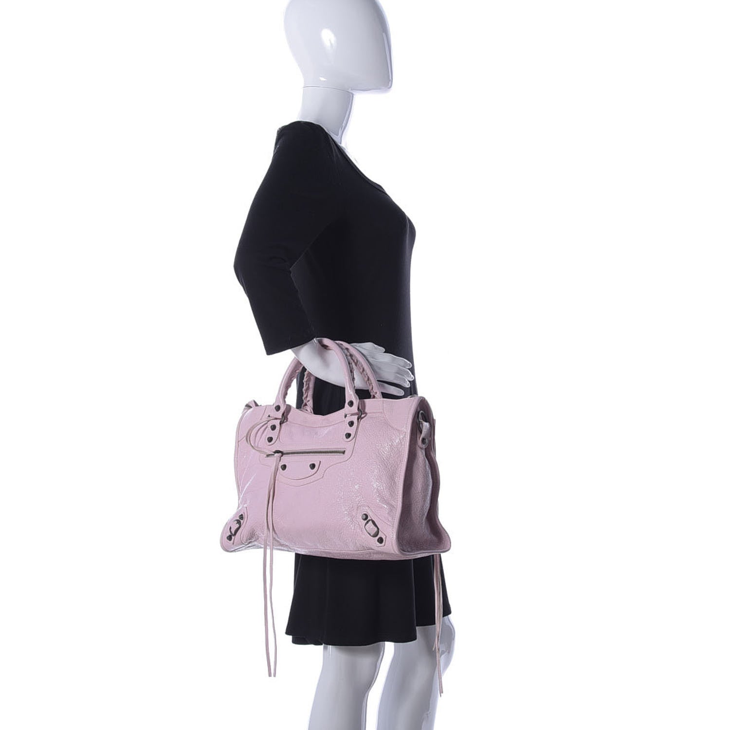 Balenciaga Agneau Classic Hardware City Rose Poudre Rose Petunia 2 of 14