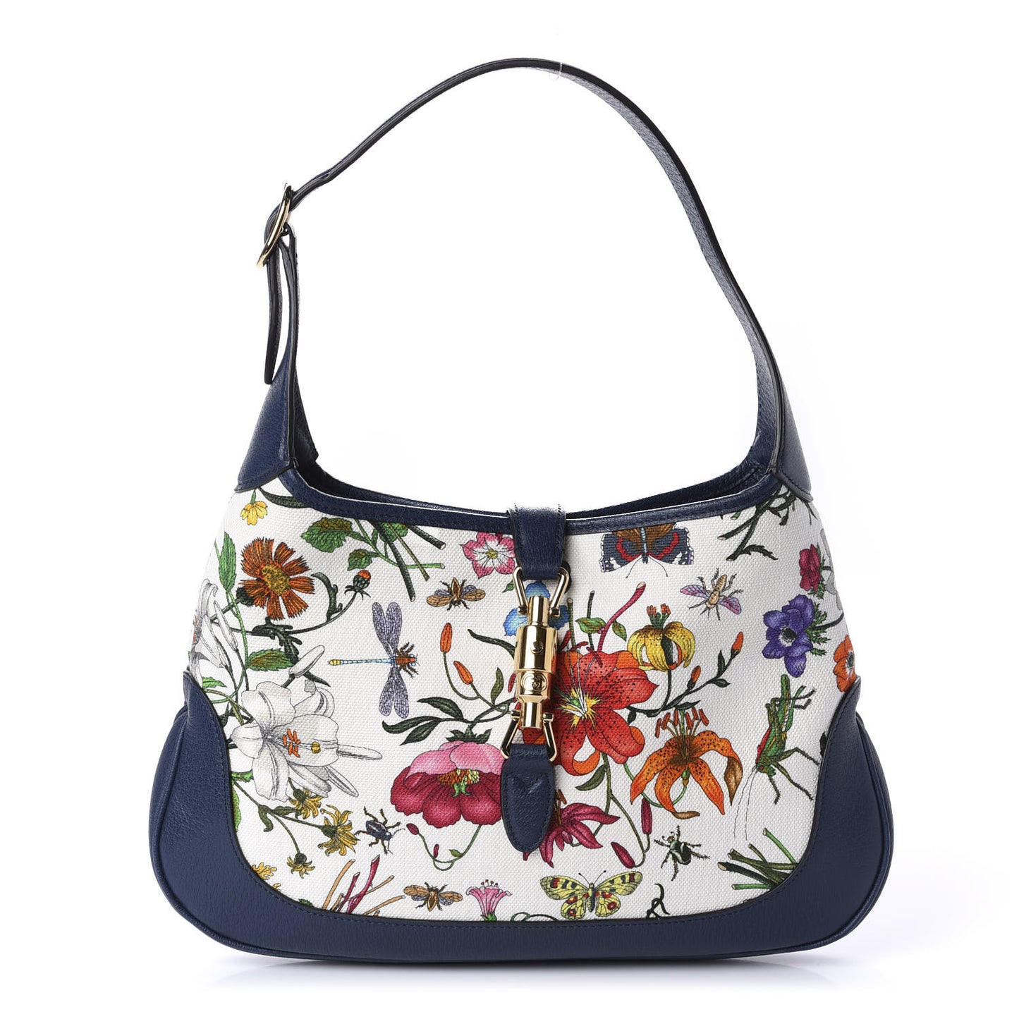 Canvas Flora Medium Jackie Hobo Blue Agata