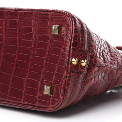 Louis Vuitton Crocodile Lockit PM Red 7 of 11